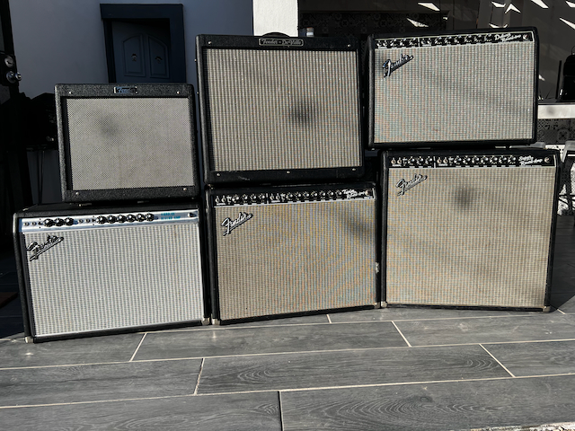 Stack Of Fender Amplifiers